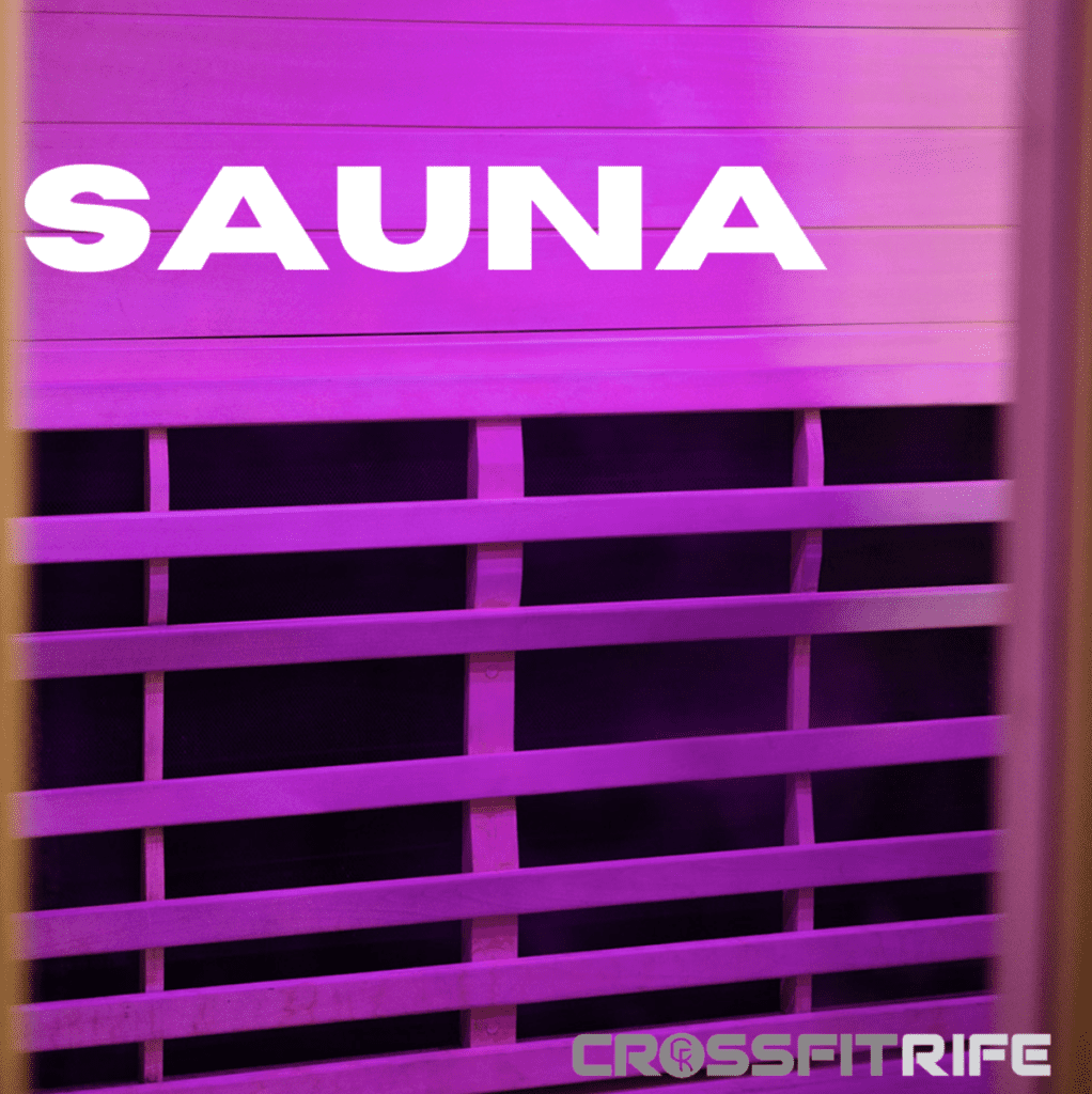inside photo of a sauna
