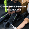 athletes sitting on floor in compression boots